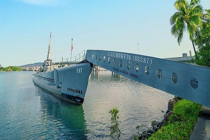Battleships of WWII at Pearl Harbor Departing from Waikiki - Stop 1: Pearl Harbor Visitor Center for context before you cross the water