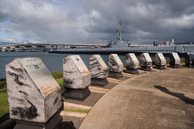 Private USS Arizona and USS Missouri Pearl Harbor Tour - USS Missouri on Ford Island: the surrender deck moment